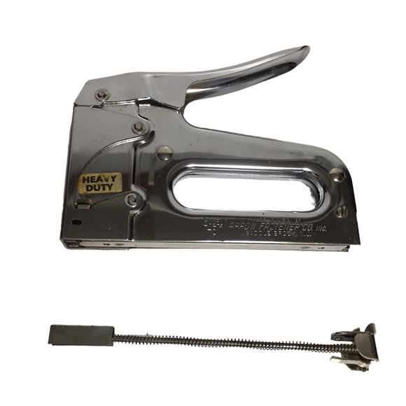 Vtg ARROW T-50 Handheld Stapler Heavy Duty Staple Gun Tacker EUC W/ Box - Picture 8 of 9